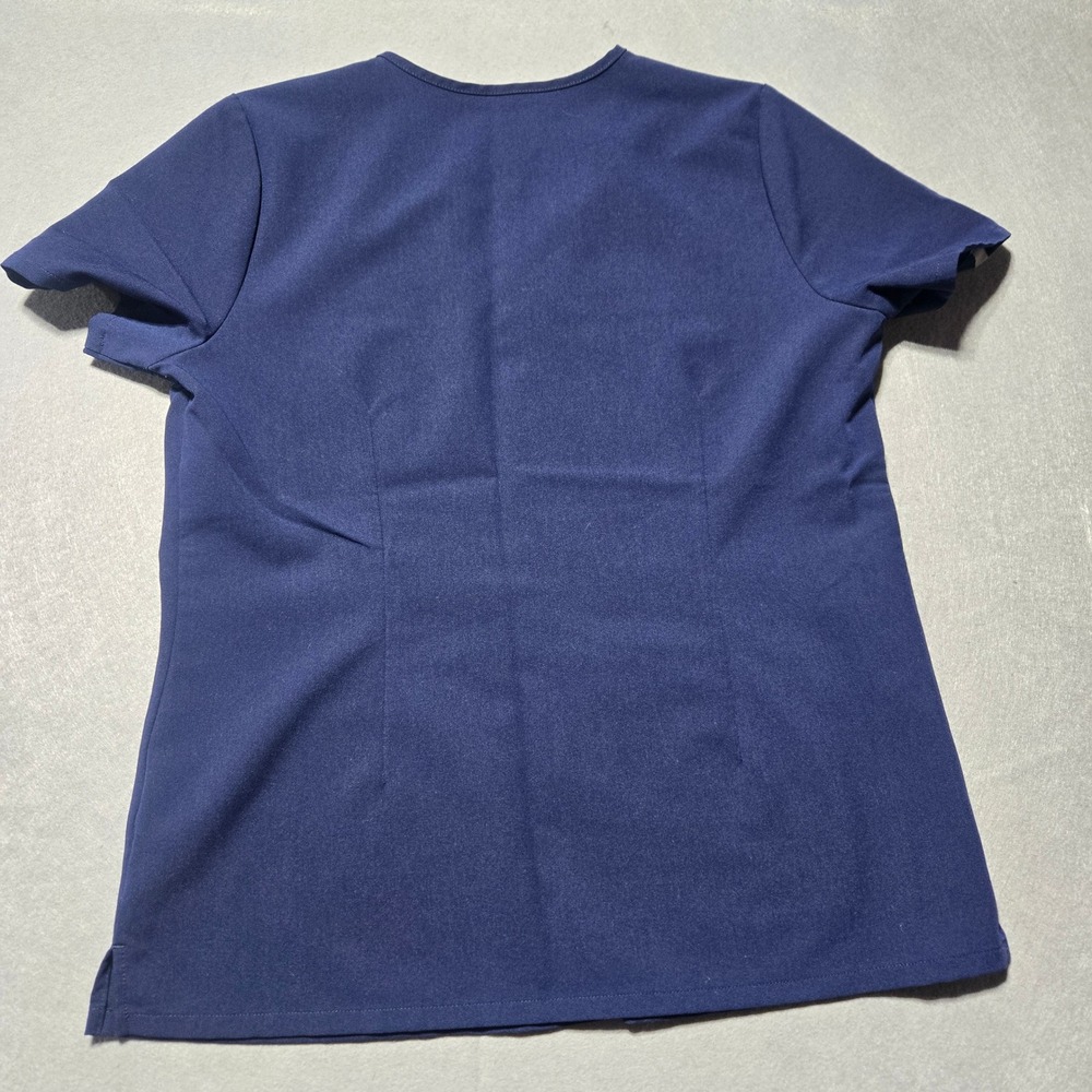 FIGS Casma Three-Pocket Scrub Top Navy Blue V-Neck Technical Collection FW1100 M - Picture 2 of 8